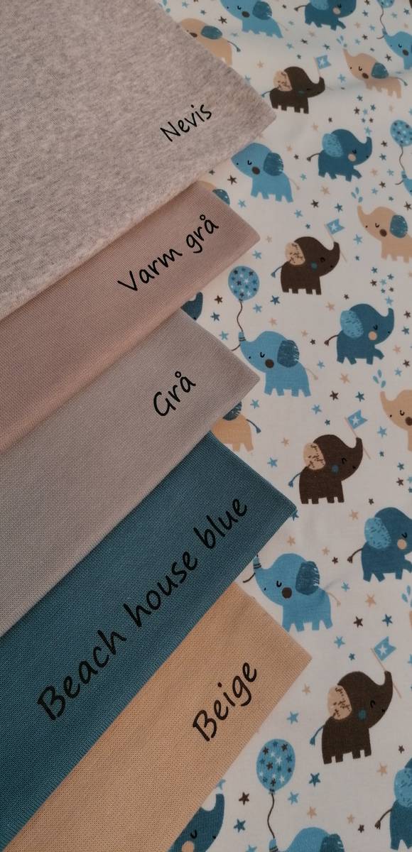Økologisk jersey, babyelefant grå