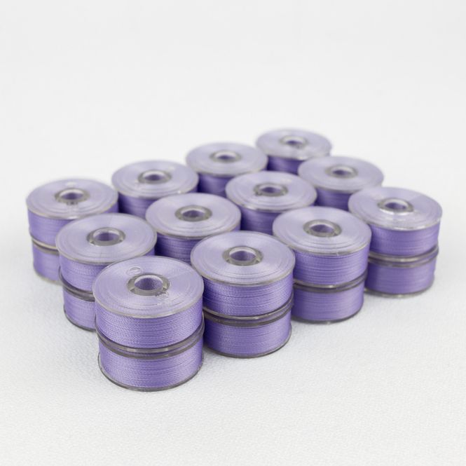 Hovedbilde 12stk ferdigspolet undertråd lilac, DB314