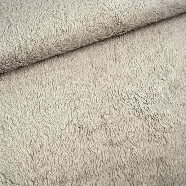 Hovedbilde NYHET! Teddystoff 100% bomull, sølvgrå