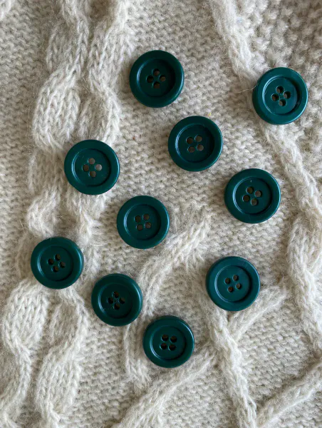 Hovedbilde Knappi 15mm, Skogsgrønn