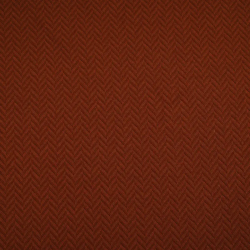 Økologisk bomullsjacquard, herringbone rust