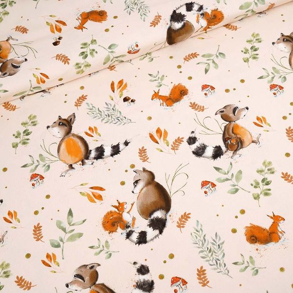 Hovedbilde Økologisk bomullsjersey, vaskebjørn