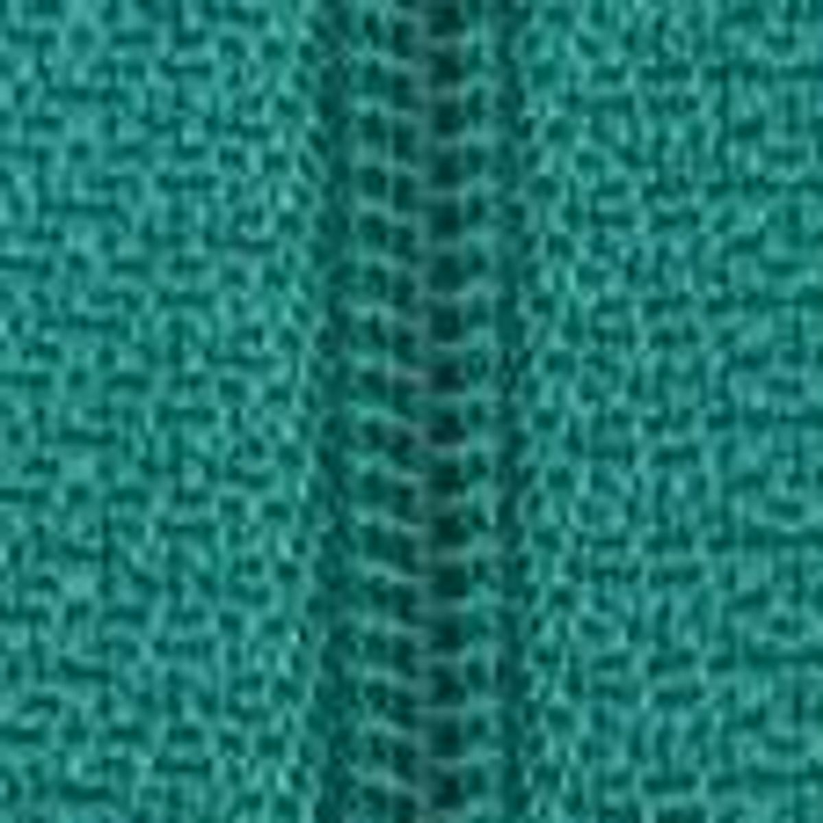 1 meter glidelås med 4 glidere, mørk turkis