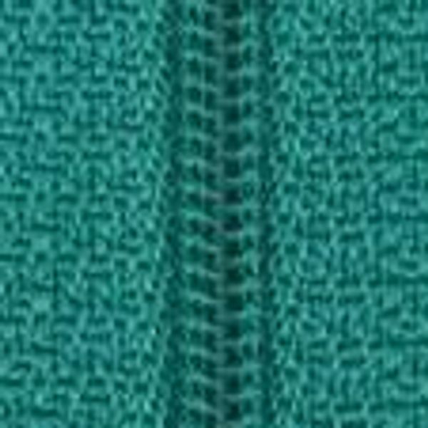 Hovedbilde 1 meter glidelås med 4 glidere, mørk turkis