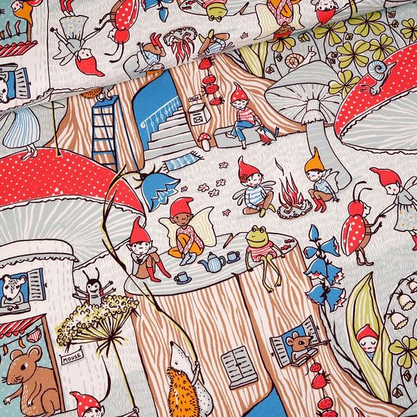 Hovedbilde Økologisk bomullsjersey, Eventyrskogen