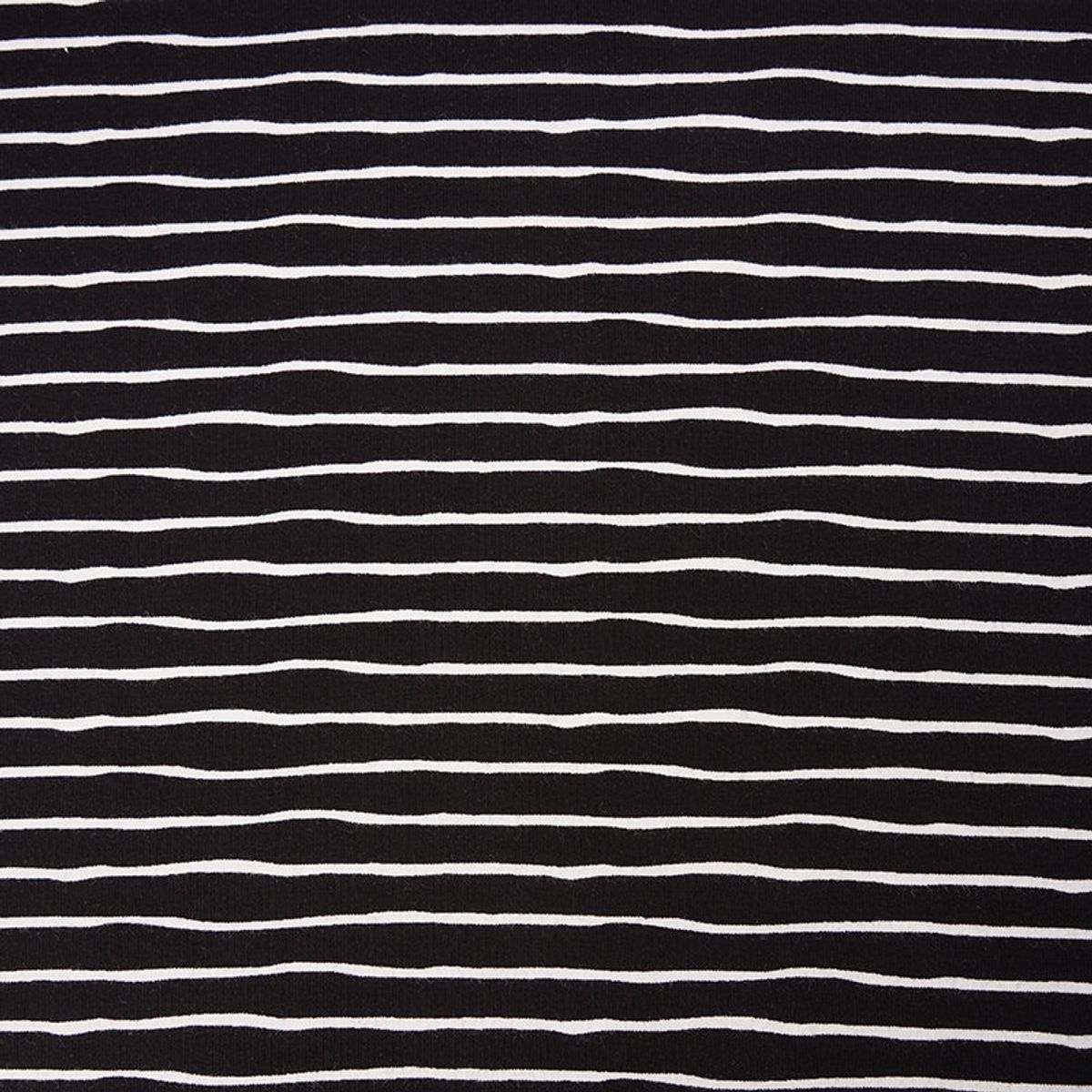 Økologisk bomullsjersey, good vibes svart