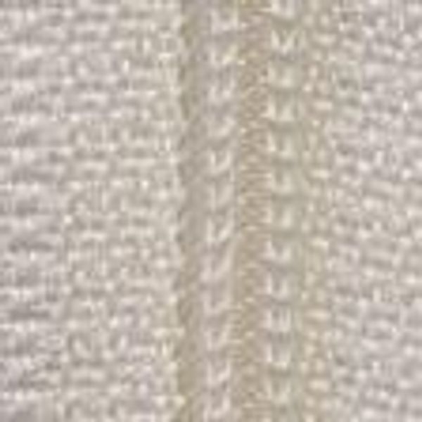 Hovedbilde 1 meter glidelås med 4 glidere, melkehvit