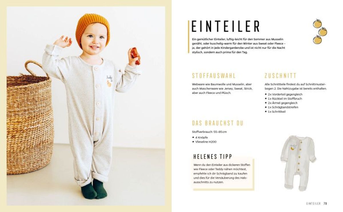 Mønsterbok, Hejlenki - Unisex-klær i skandinavisk stil til barn og baby