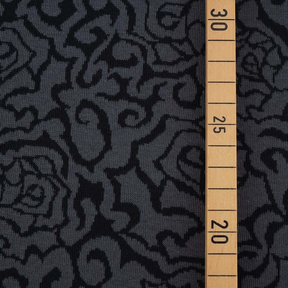 Økologisk bomullsjacquard, gothic roses